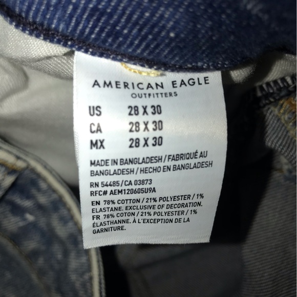 American Eagle distressed skinny jeans. Size 28 x 30 (see measurements below) - Picture 7 of 7